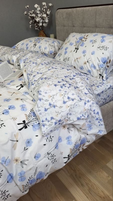 Блакить, cotton підк. Цільн. (Полуторний)