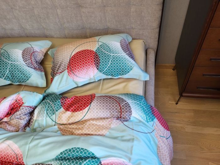 Сатин PREMIUM, TOLEDO COLORFUL підк. Цільн. (Полуторний)