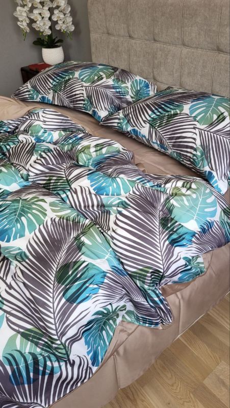 Сатин PREMIUM, TROPICS (Полуторний)