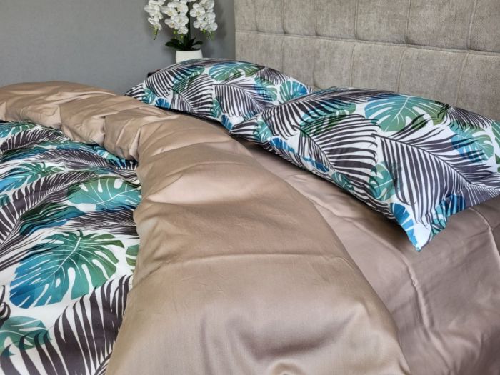 Сатин PREMIUM, TROPICS (Полуторний)