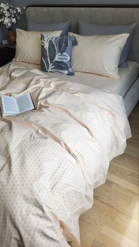 Зірочка крем-брюле, бязь PREMIUM (Полуторний)