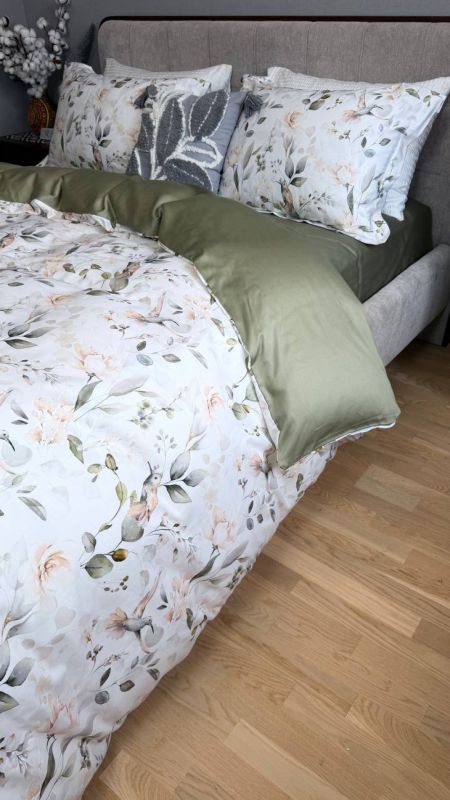 Сатин PREMIUM, BIRDS (Полуторний)