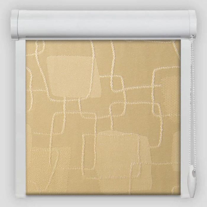 Рулонна штора Топаз закритого типу Світло-жовтий