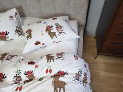 Гостинці/білий, Turkish flannel (Полуторний)