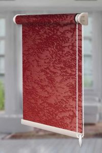 Рулонна штора Агат відкритого типу Бордовий