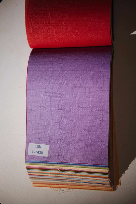 Рулонна штора Льон відкритого типу Фіолетовий (Len-RSS-01-1330)