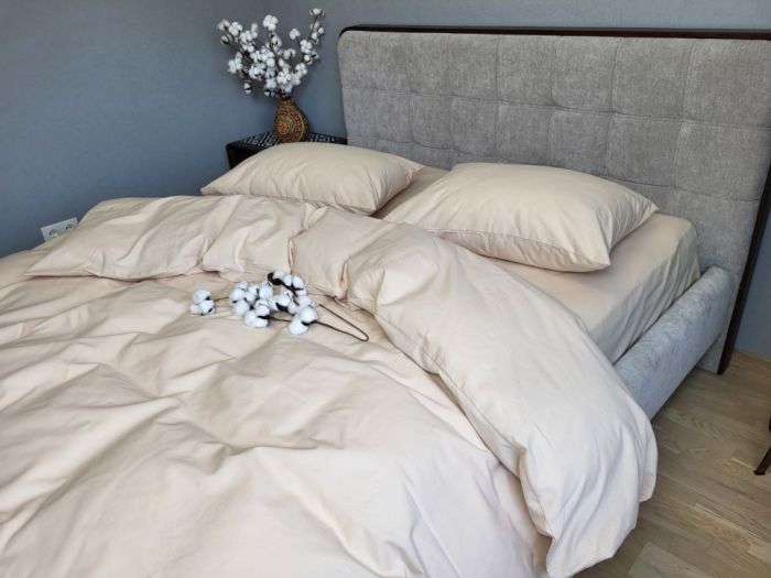 Бежева пастель S109, Turkish flannel (Полуторний)