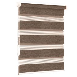 Рулонна штора Imagine DN день-ніч відкритого типу Коричневий