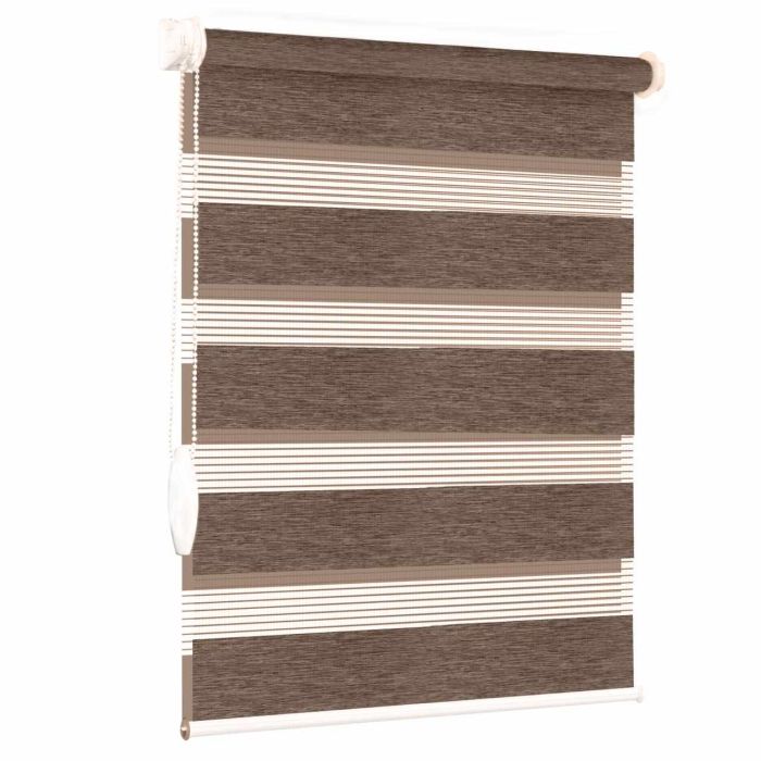 Рулонна штора Imagine DN день-ніч відкритого типу Коричневий