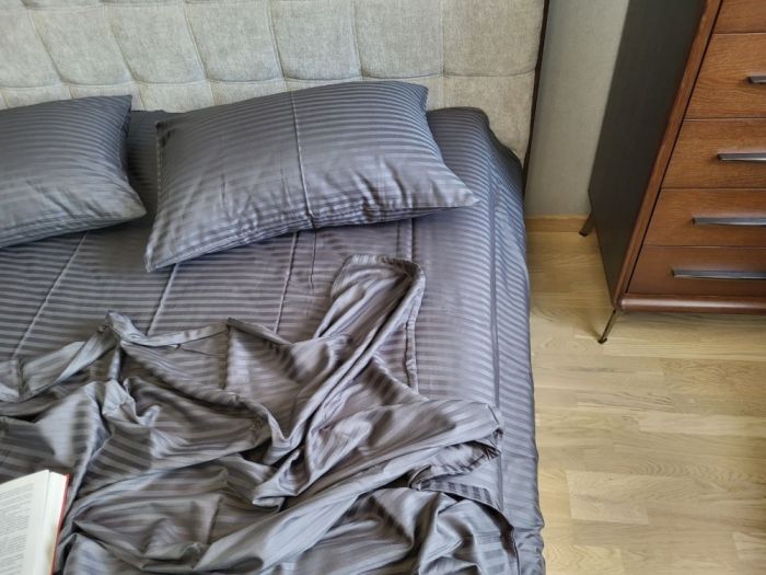 Stripe LUX GRAY SHADOW 1/1см (Полуторний)