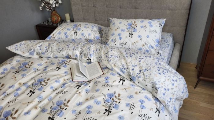 Блакить, cotton підк. Цільн. (Полуторний)