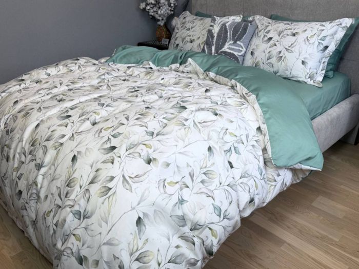 Сатин PREMIUM, HERBALY (Полуторний)