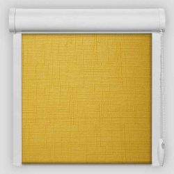 Рулонна штора Льон закритого типу Жовтий