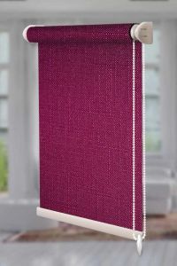 Рулонна штора Льон відкритого типу Бузковий (Len-RSS-01-3407)
