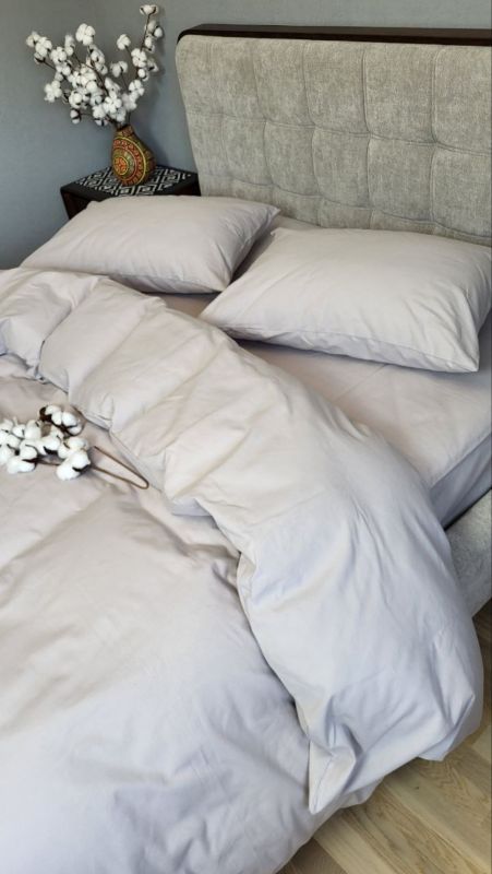 Сірий мусон S146, Turkish flannel (Полуторний)