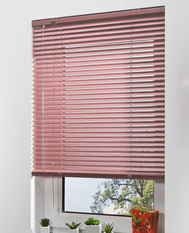 Жалюзі горизонтальні алюмінієві Рожевий колір №903