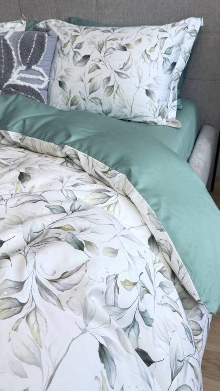 Сатин PREMIUM, HERBALY (Полуторний)