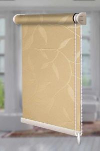 Рулонна штора Натура відкритого типу Світло-жовтий