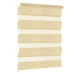 Рулонна штора Pastoral день-ніч відкритого типу Світло-бежевий