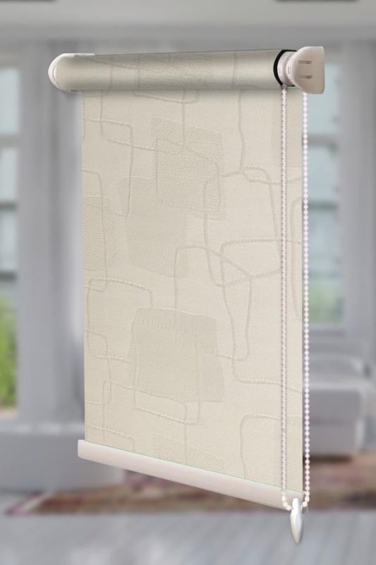 Рулонна штора Топаз відкритого типу Молочний