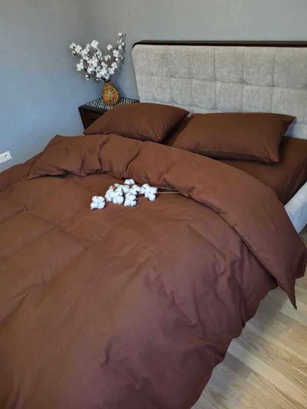 Пряний шоколад S181-122, Turkish flannel (Полуторний)