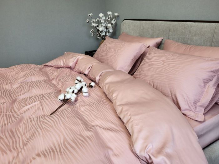 Сатин JACQUARD, WAVE POWDER (Полуторний)