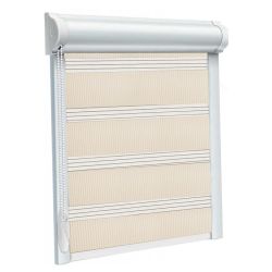 Рулонна штора Secret DN день-ніч закритого типу П-подібна Бежевий