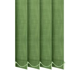 Жалюзі на вікно Shantung вертикальні 127 мм тканинні Зелений