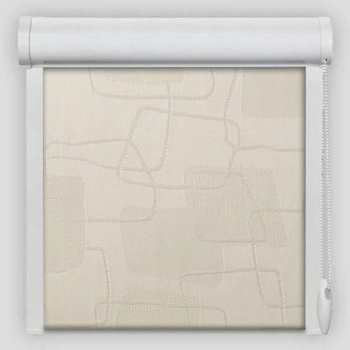 Рулонна штора Топаз закритого типу Молочний