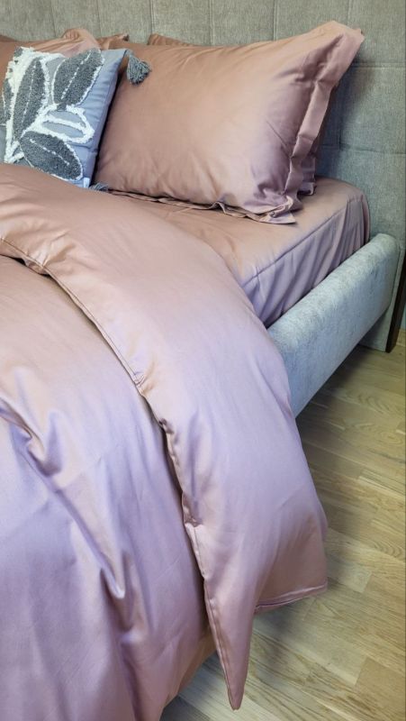 Сатин однотонний MAUVE NEW, №350N (Полуторний)