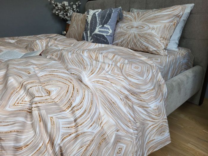 Бурштин, бязь PREMIUM (Полуторний)