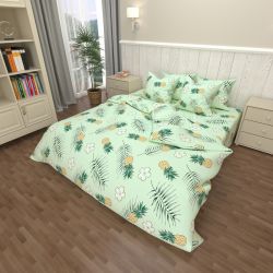 Ананас салат, бязь нав 50*70см (Полуторний)