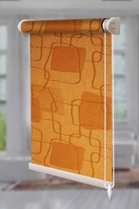 Рулонна штора Топаз відкритого типу Помаранчевий