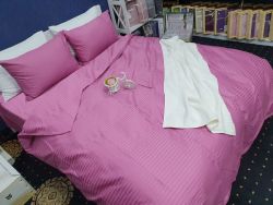 Сатин Stripe ELITE, FUCHSIA 1/1см, 50/70нав (Двоспальний)