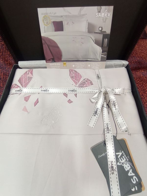 Двоспальний Євро комплект Sarev Papilio Сатин Преміум+світиться у темноті