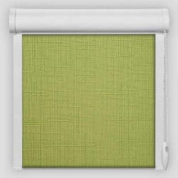 Рулонна штора Льон закритого типу Салатовий