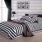 Постільна білизна Смугастий Ранфорс MERISET - Євро на резинці