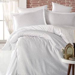 Постільна білизна Листки Сатин Жакард MERISET - Двоспальний