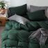 Постільна білизна Темнозелений Ранфорс MERISET - Сімейний на резинці
