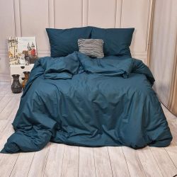 Постільна білизна Морська хвиля Ранфорс MERISET - Сімейний на резинці