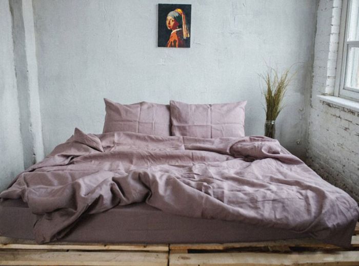 Постільна білизна Фрезове Ранфорс MERISET - Сімейний на резинці