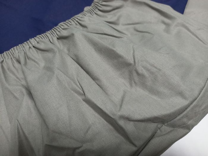 Постільна білизна ДУЕТ Сіро-Синє Ранфорс MERISET - Сімейний на резинці