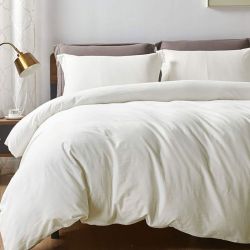 Постільна білизна Пломбірне морозиво Ранфорс MERISET - Сімейний на резинці