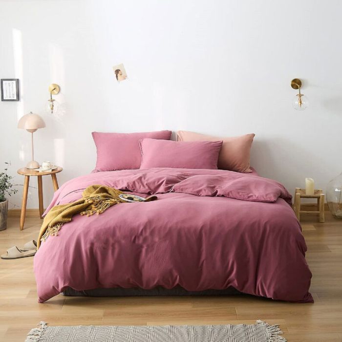 Постільна білизна Попіл троянди Ранфорс MERISET - Сімейний на резинці