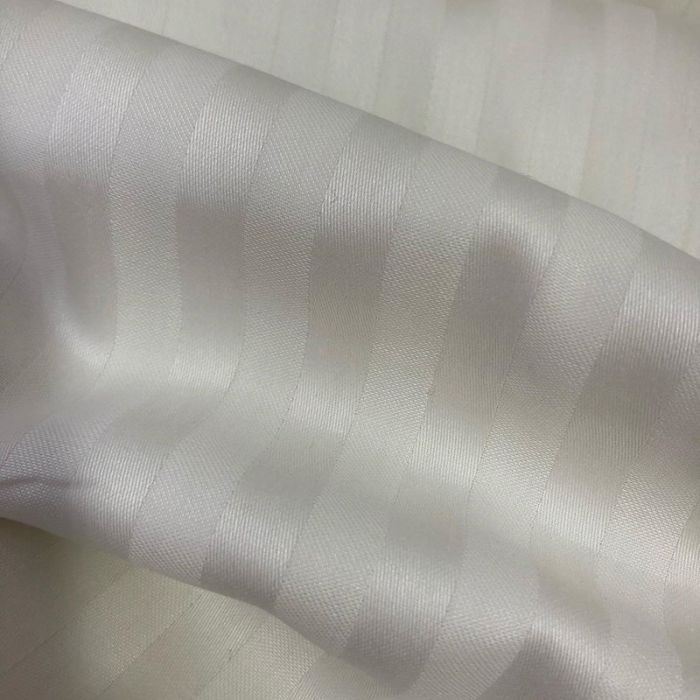 Постільна білизна CHAMPAGNE Elite Сатин страйп MERISET - Сімейний на резинці