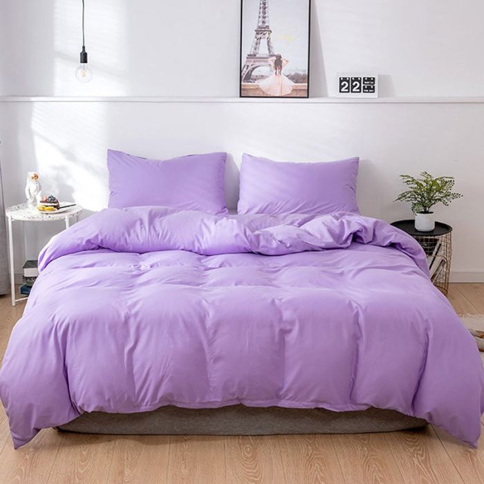 Постільна білизна Лавандовий настрій Ранфорс MERISET - Сімейний на резинці