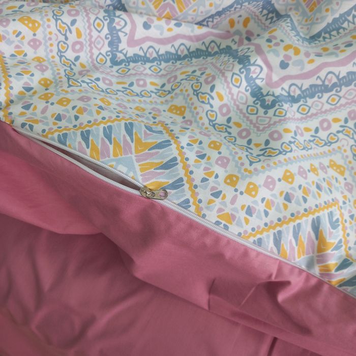 Постільна білизна Абстракція зігзаг Ранфорс MERISET - Сімейний на резинці