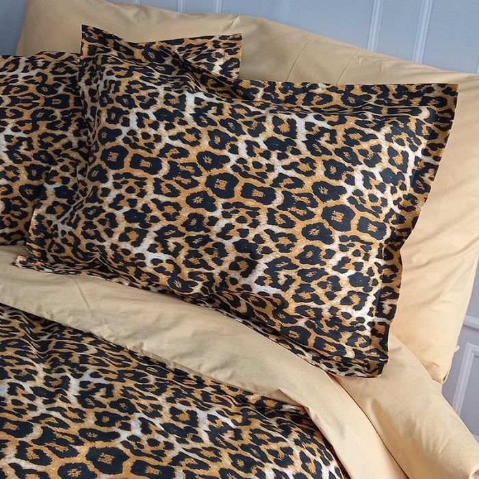 Постільна білизна Леопард Ранфорс MERISET - Сімейний на резинці