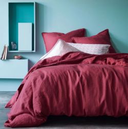 Постільна білизна Бордо Ранфорс MERISET - Сімейний на резинці