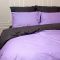Постільна білизна ДУЕТ Лавандовий настрій/Антрацит MERISET - Сімейний на резинці